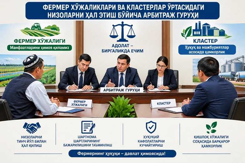 Арбитраж гуруҳлари ташкил этилди